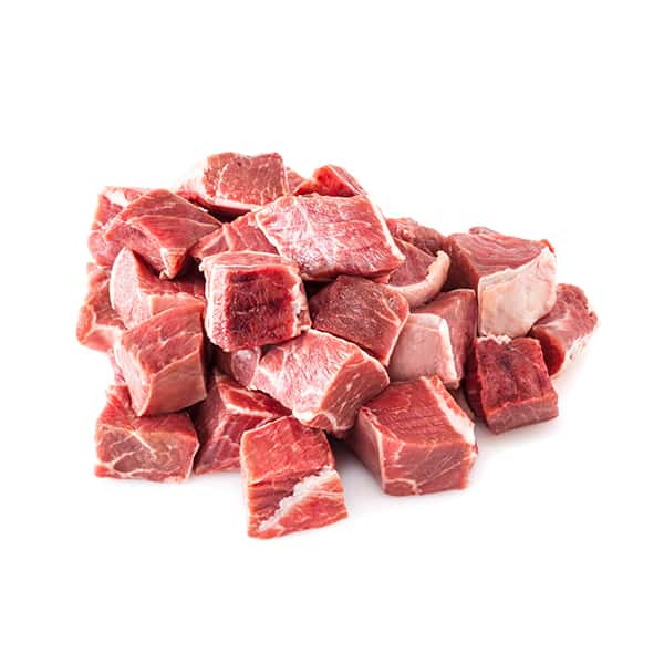 raw beef stew meat