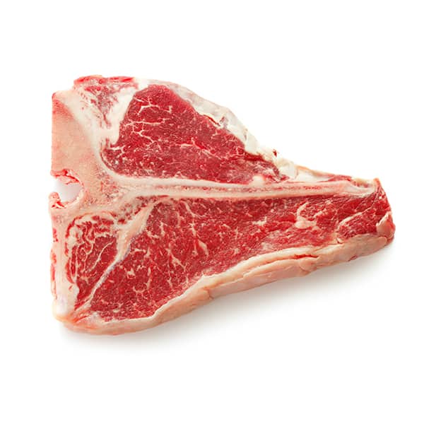 raw beef t-bone steak